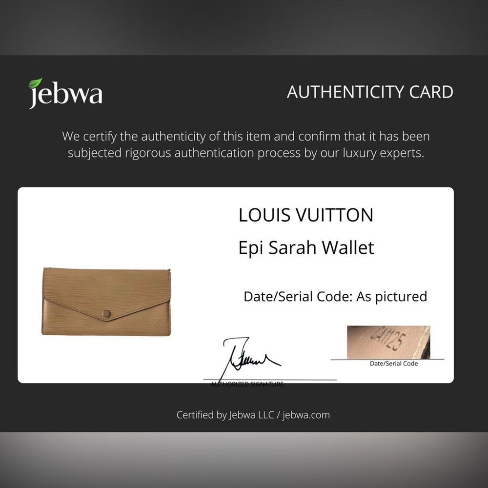 Louis Vuitton EPI Sarah Envelope Wallet - Picture 3 of 10
